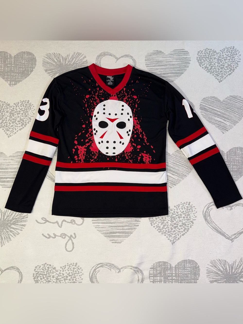 Friday The 13th Jason Voorhees Hockey Jersey Halloween Size Small
